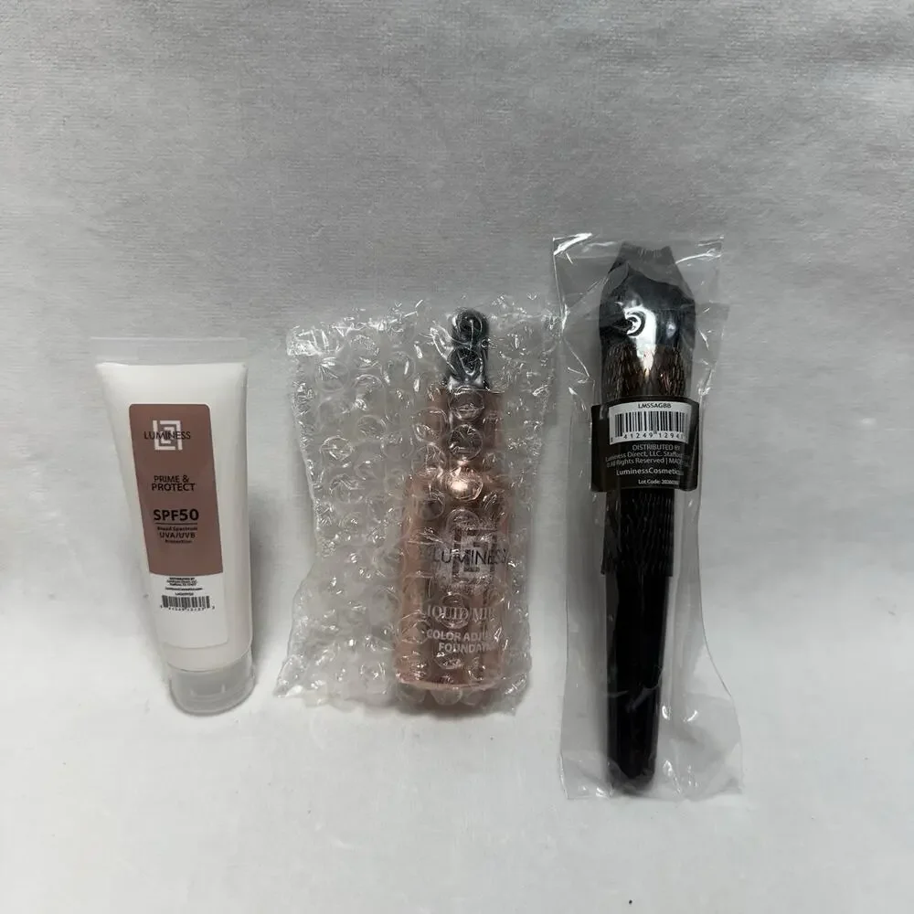 LUMINESS Liquid Mirage w/SPF 50 Color Adjusting Foundation Kit - 04 Tan